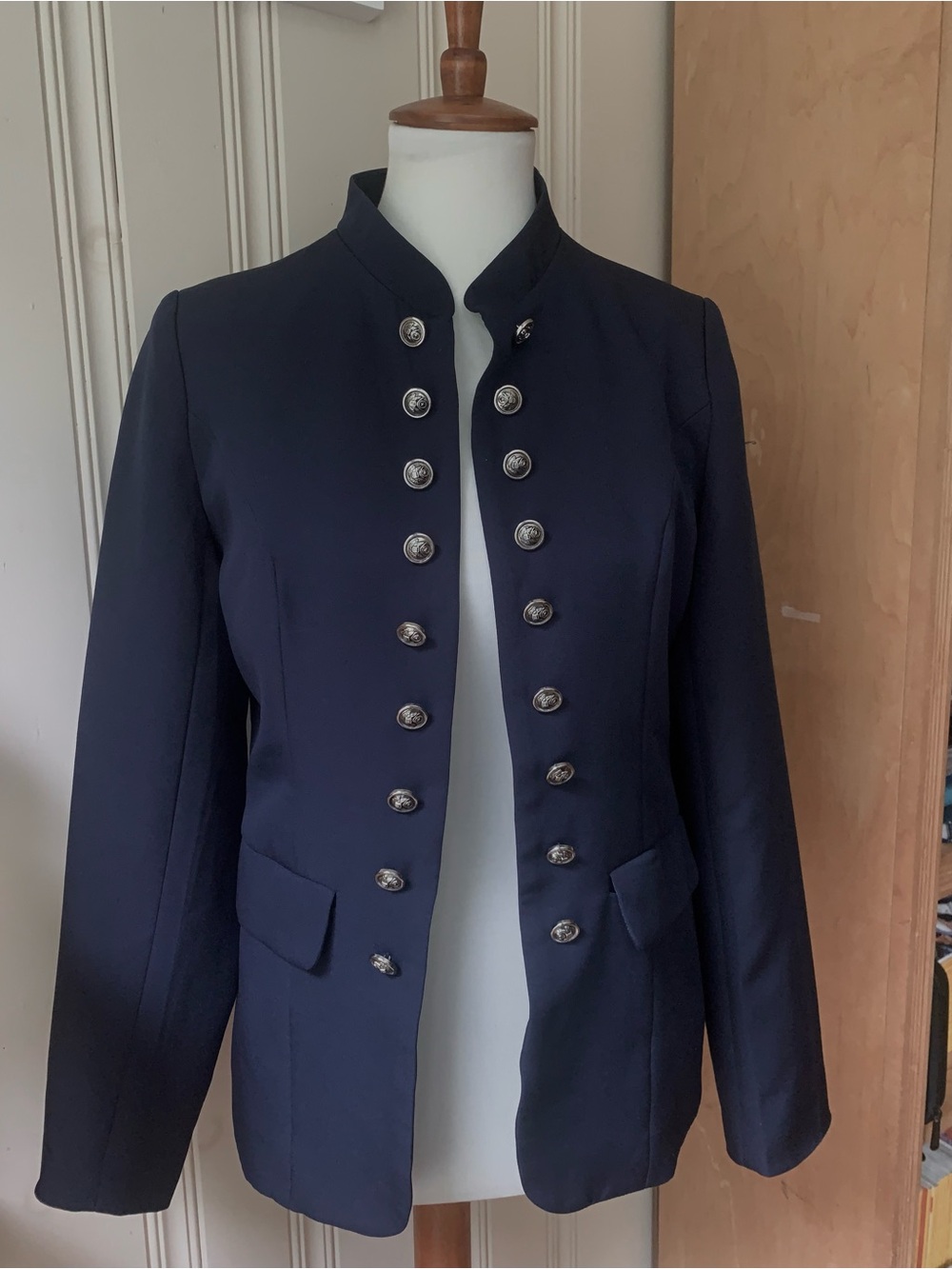 THE KOOPLES PARIS MILITARY JACKET MEDIUM NAVY